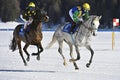 St. Moritz, Switzerland - 20.02.2022 : WhiteÃÂ Turf - 114 Years of International Horse Racing on Snow Royalty Free Stock Photo